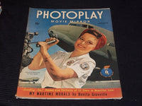 1943 SEPTEMBER PHOTOPLAY & MIRROR MAGAZINE - OLIVIA DE HAVILLAND COVER - E 1849