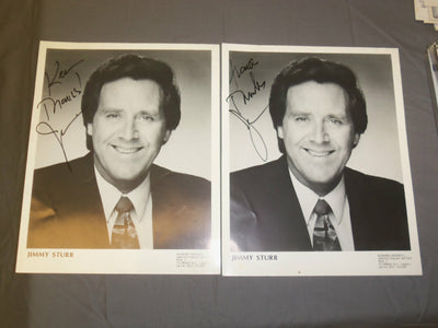 JIMMY STURR 8 X 10 AUTOGRAPHED PHOTOS - LOT OF 2 - J 4037