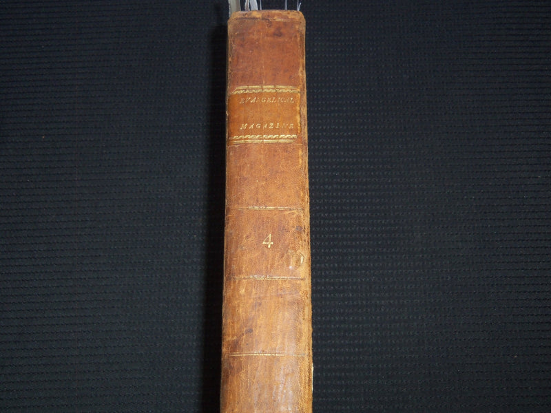 1803-1804 THE CONNECTICUT EVANGELICAL MAGAZINE BOUND VOLUME NO. 4 - KD 7816