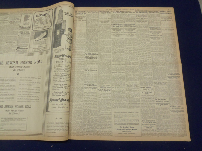 1922 MARCH 7 NEW YORK TIMES - COAL MINERS VOTING FOR STRIKE APRIL 1 - NT 8309