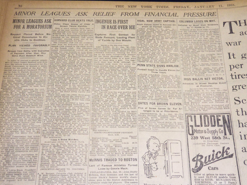 1918 JANUARY 11 NEW YORK TIMES - HOUSE FOR SUFFRAGE 274 TO 136 - NT 7920