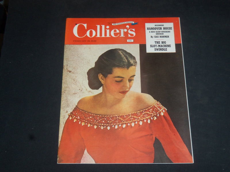 1949 FEBRUARY 19 COLLIER'S MAGAZINE - COCA-COLA AD ON BACK COVER - SP 8326