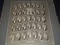 1903 PSI OMEGA DENTAL FRATERNITY MOUNTED PHOTO 21 3/4