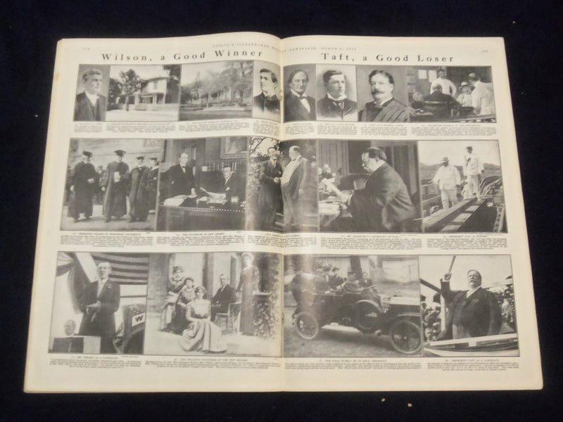 1913 MARCH 6 LESLIE'S WEEKLY MAGAZINE - INAUGURATION - ST 6080