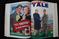 1954 HARVARD FOOTBALL PROGRAMS - BOUND VOLUME - TED KENNEDY - KD 9571