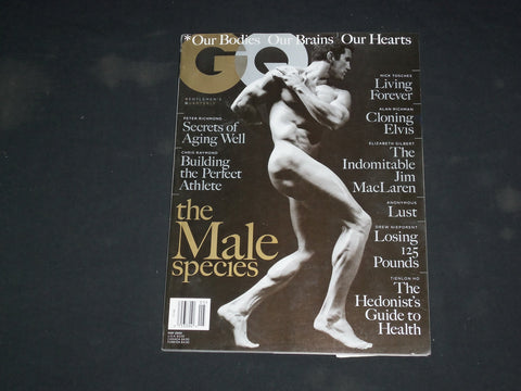 2002 MAY GQ MAGAZINE - THE MALE SPECIES COVER - B 4261