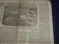 1857 APRIL 18 THE SATURDAY EVENING POST NEWSPAPER - THE ATLANTIC CABLE - NP 5055