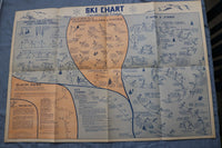 1937 SKI CHART CONCENTRATED TECHNIQUE- ILLUSTRATED IN COLORS -SOFTCOVER - K 3223