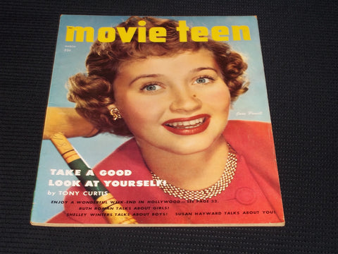 1952 MARCH MOVIE TEEN MAGAZINE - JANE POWELL FRONT COVER - E 15014