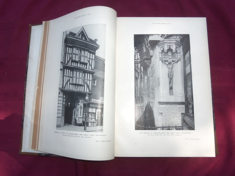 1918 JANUARY-JUNE THE BUILDER U. K. MAGAZINE BOUND VOLUME - FOLD OUTS- C 58