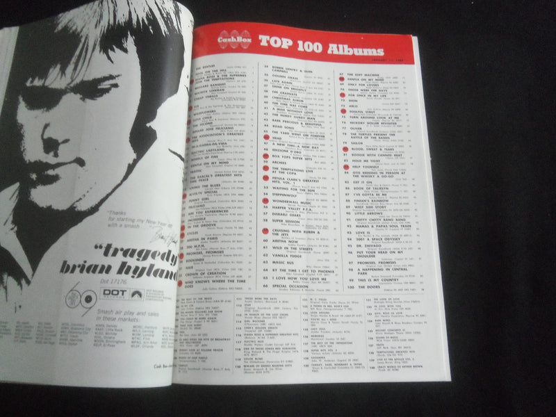 1969 JANUARY 11 CASH BOX MAGAZINE - BOBBY GOLDSBORO COVER - SP 9337W