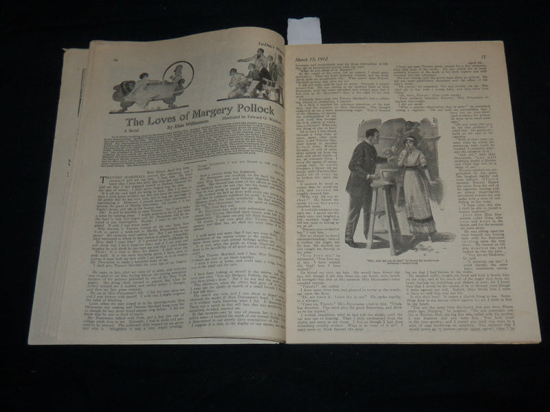 1912 MARCH 15 TO-DAY'S MAGAZINE - NICE COVER BY RHODA CHASE - J 6699