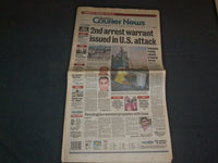 2001 SEPTEMBER 16 COURIER NEWS NEWSPAPER- 2ND ARREST WARRANT ISSUED -NP 3502