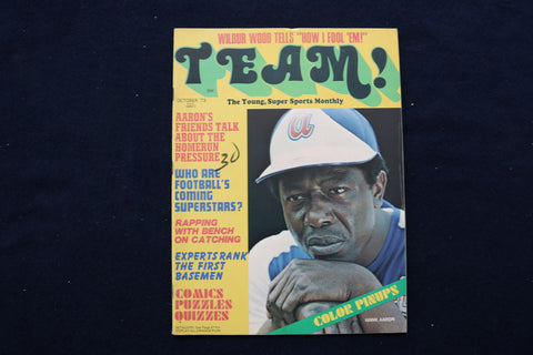 1973 OCTOBER TEAM MAGAZINE - HANK AARON COVER - E 11933