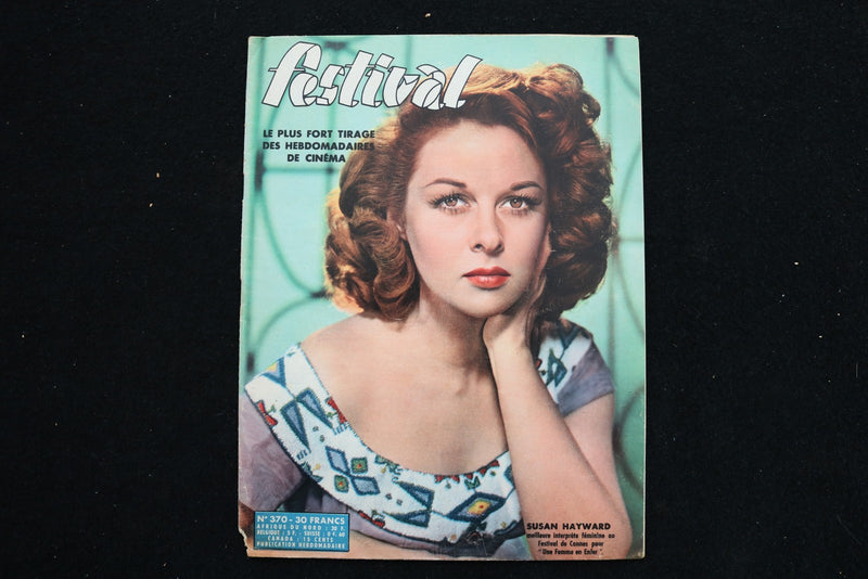1956 FESTIVAL MAGAZINE - SUSAN HAYWARD COVER - E 25948