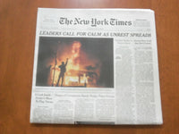 2020 MAY 31 NEW YORK TIMES FULL - LEADERS CALL FOR CALM AS UNREST SPREADS