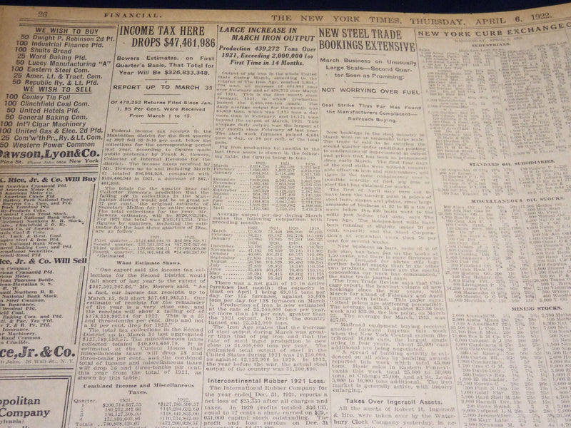 1922 APRIL 6 NEW YORK TIMES - CLAQUE AT OPERA DAMROSCH CHARGES - NT 8579