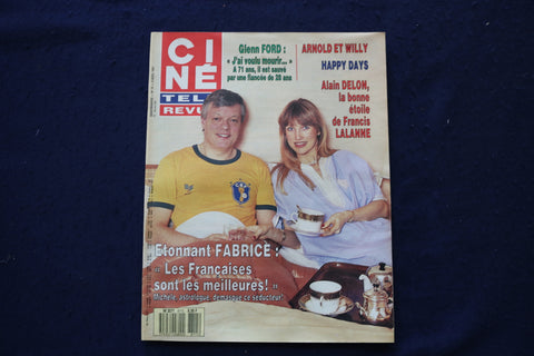 1987 APRIL 9 CINE TELE REVUE MAGAZINE - ALAIN DELON COVER - E 23561