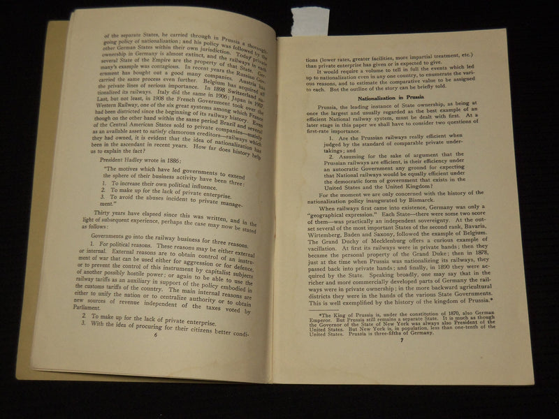 1917 HISTORICAL SKETCH OF GOVERNMENT OF RAILROADS BOOK BY W. M. ACKWORTH - K 12