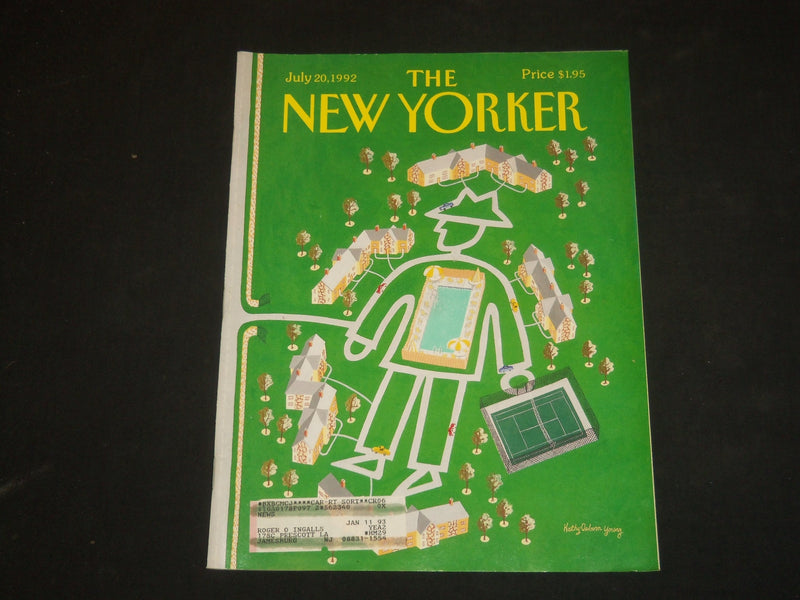 1992 JULY 20 THE NEW YORKER MAGAZINE - ILLUSTRATED COVER - NY 1543