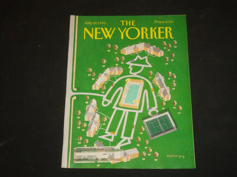 1992 JULY 20 THE NEW YORKER MAGAZINE - ILLUSTRATED COVER - NY 1543