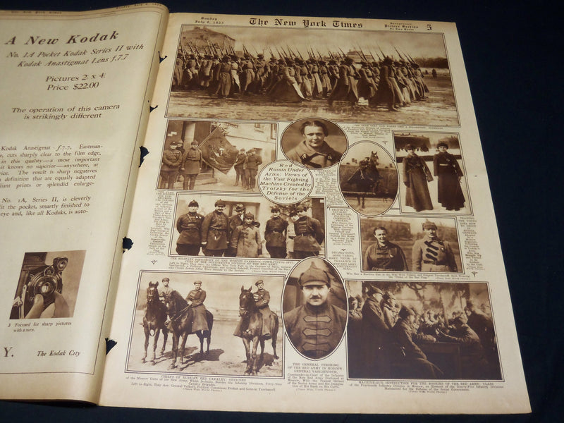 1923 JULY 8 NEW YORK TIMES PICTURE SECTION NO. 4 & 5 - DEMPSEY- GIBBONS- NT 8846
