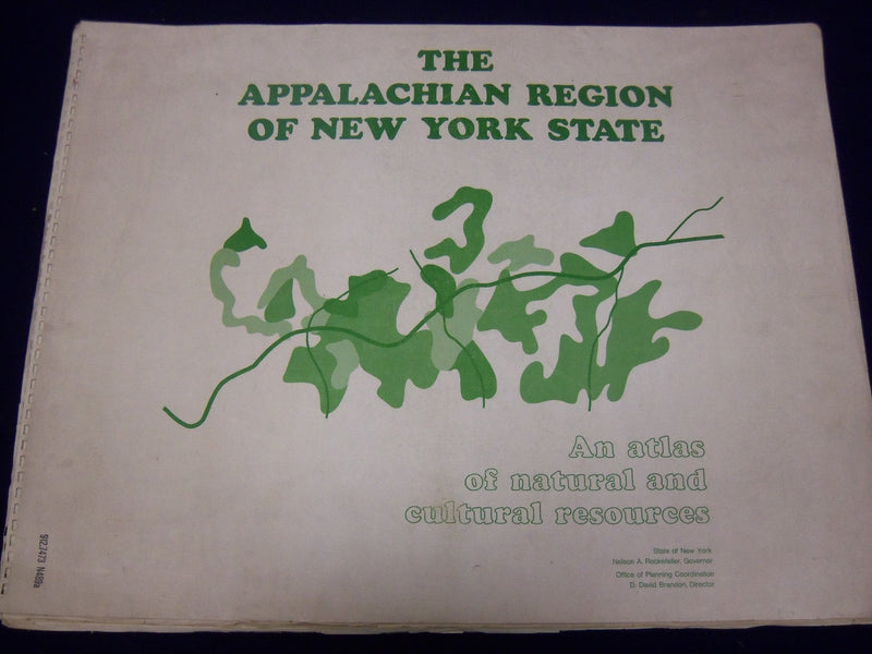 1969 APPALACHIAN REGION NEW YORK STATE ATLAS NATURAL CULTURAL RESOURCES - KD 528