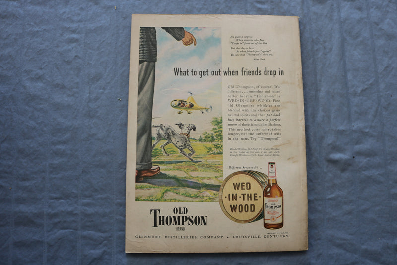 1947 JUNE SPORTS AFIELD MAGAZINE - FISHING LURE CAUGHT IN TREE COVER - SP 6174Q