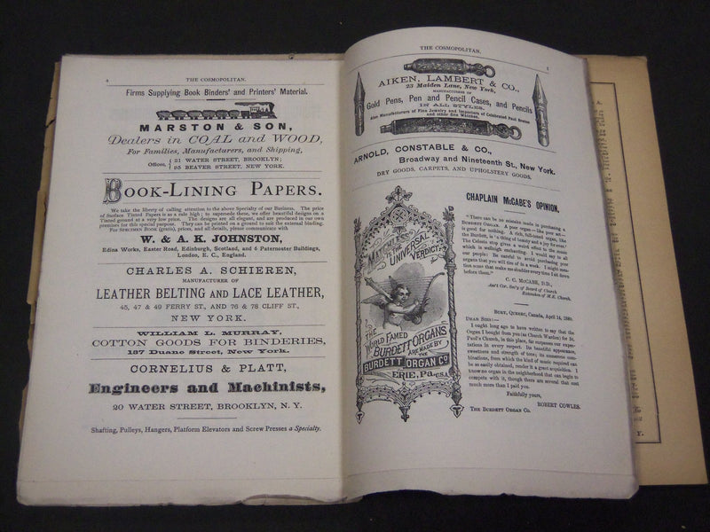 1881 THE INTERNATIONAL REVIEW MAGAZINE LOT OF 10 - GREAT ARTICLES - WR 866