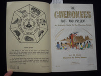 1970 THE CHEROKEES PAST AND PRESENT SOFTCOVER BOOK BY J. ED. SHARPE - J 9632