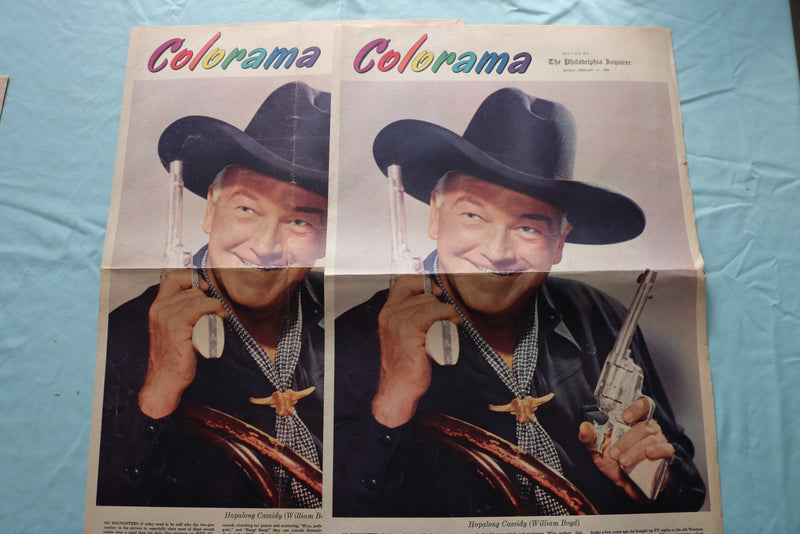 1950'S PHILADELPHIA INQUIRER COLORAMA SECTIONS - MOVIE STARS -LOT OF 18- NP 9232