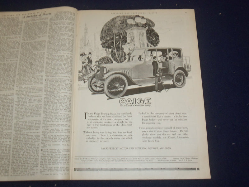 1916 SEP 30 COLLIER'S MAGAZINE -WAR BY LAND & SEA, BY WINSTON CHURCHILL- ST 6712