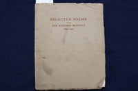 1910 SELECTED POEMS FROM THE HARVARD MONTHLY 1885-1910 SOFTCOVER BOOK - K 496
