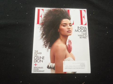 2019 JUNE ELLE MAGAZINE - INDYA MOORE COVER - SP 8619J