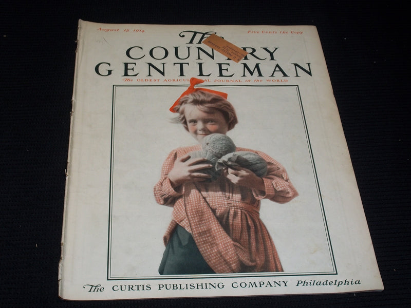 1914 AUGUST 15 THE COUNTRY GENTLEMAN MAGAZINE ILLUSTRATED COVER ART - E 2905