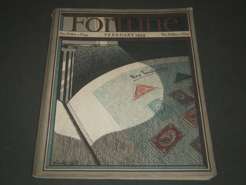 1934 FEBRUARY FORTUNE MAGAZINE - GREAT COVER & ADS - F 49