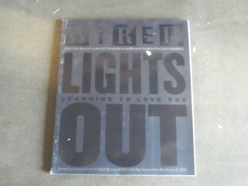 1999 APRIL WIRED MAGAZINE - LIGHTS OUT COVER - B 5339G