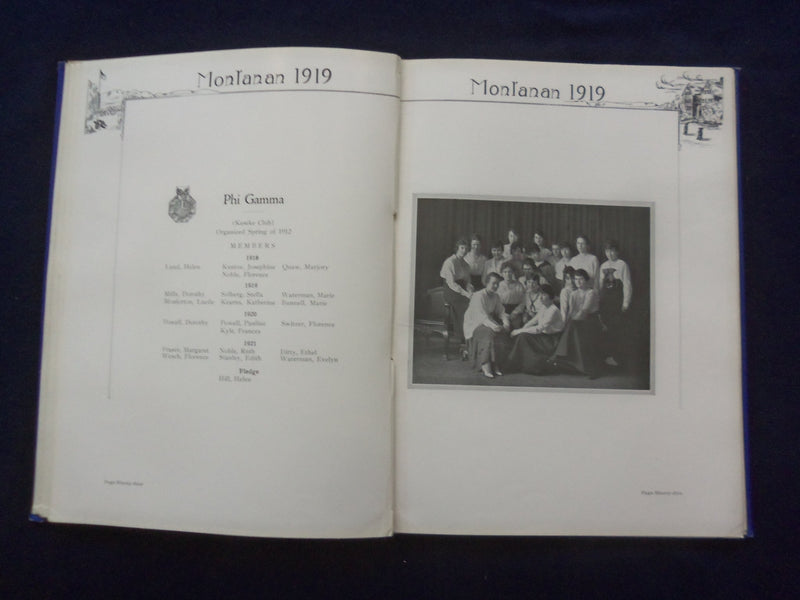 1919 MONTANAN MONTANA STATE UNIVERSITY YEARBOOK - BOZEMAN, MONTANA - YB 3081