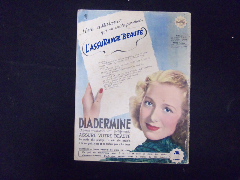1939 MARCH 3 MARIE CLAIRE MAGAZINE - ILLUSTRATIONS, STORIES & ADS - ST 3571