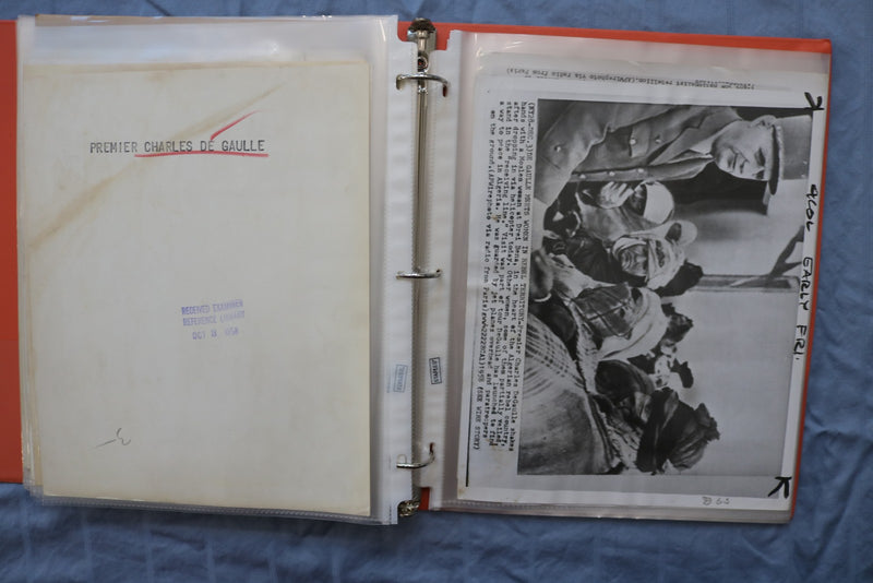 CHARLES DE GAULLE ORIGINAL NEWS PHOTOS BOOK #1 - 87 PHOTOS - #47
