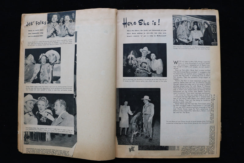 ROY ROGERS AND OTHER COWBOY STARS SCRAPBOOK - MANY PHOTOS - E 26436