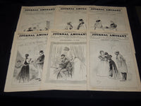 1897 JOURNAL AMUSANT ILLUSTRE FRENCH MAGAZINE LOT OF 29 - FASHION ILLUS- O 3197D