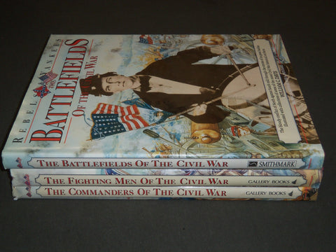 1989 REBELS & YANKEES CIVIL WAR BY WILLIAM C. DAVIS BOOK LOT OF 3 - KD 2053