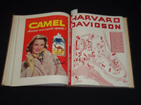 1953-1954 HARVARD A. A. NEWS BOUND VOLUME - 8 FOOTBALL PROGRAMS - KD 6359A