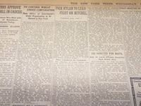 1917 AUGUST 15 NEW YORK TIMES - JUDGE HYLAN TO HEAD TICKET - MITCHEL - NT 8512