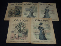 1906 LA VRAIE MODE FRENCH FASHION MAGAZINE LOT OF 22 ISSUES - O 3442G