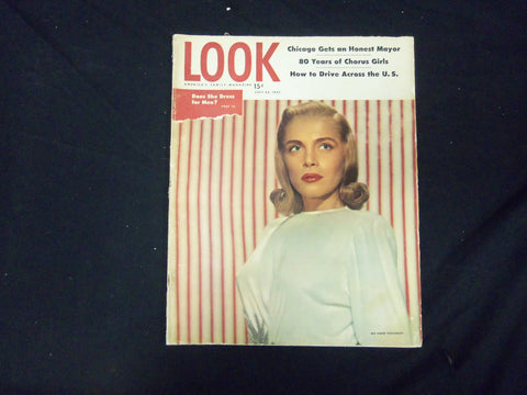 1947 JULY 22 LOOK MAGAZINE - LIZABETH SCOTT - GREAT PHOTOS & ADS - ST 2811