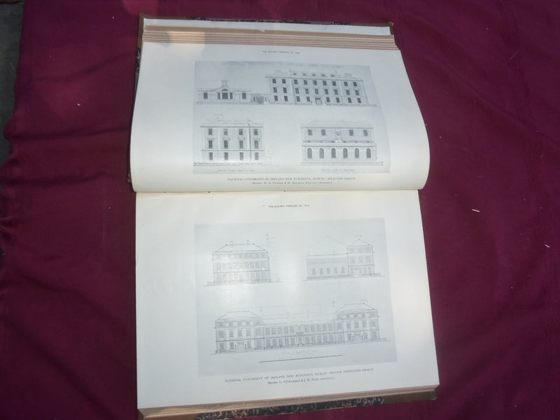 1918 JANUARY-JUNE THE BUILDER U. K. MAGAZINE BOUND VOLUME - FOLD OUTS- C 58