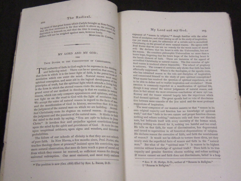 1865-1867 THE RADICAL MONTHLY MAGAZINE LOT OF 21 - NATURAL RELIGION - WR 166