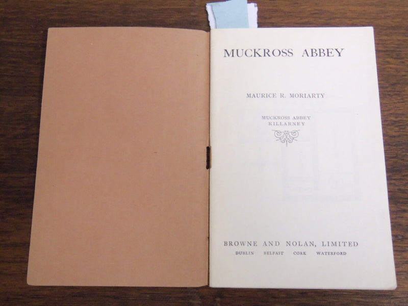 1926 & 1928 MUCKROSS ABBEY GUIDES LOT OF 2 - MAURICE R. WORIARTY - K 1279